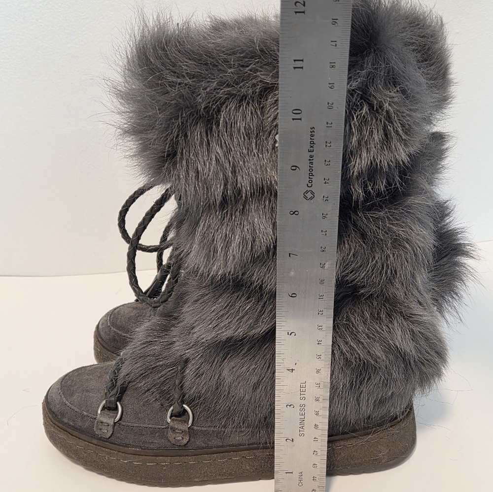 Frye Gail Shearling Tall Winter Boots Sz 7 - Picture 12 of 16